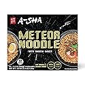 A-Sha Meteor Noodle with Danzai Sauce, 12 Packs, Gourmet Asian Taiwanese Healthy Instant Ramen Noodles