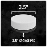 Dirt Devil Foam Sponge Pad Cleaning Set, 3 Piece, 3.5" Sponges, for Use on Glass, Mirrors, Hardwood and More, Soft and Absorbent, Cleaning Sponge