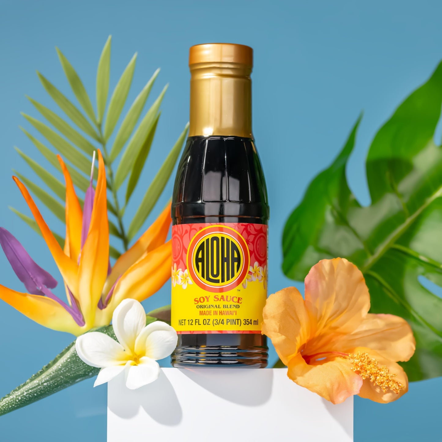 Aloha Shoyu - Original Blend Soy Sauce - Sweet and Light Profile - Made in Hawaii - 12 oz. Bottle