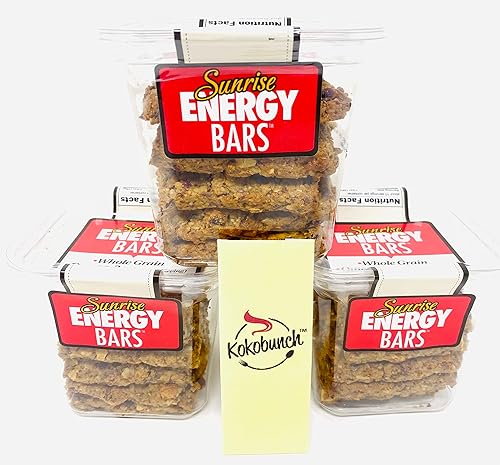 Universal Bakery Whole Grain Sunrise Energy Fruits And Nuts Bars Bundled With Kokobunch Kit 3-10oz PACK