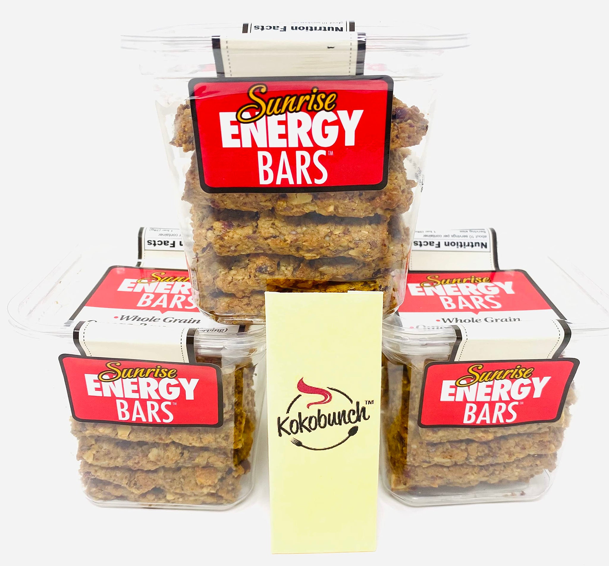 Universal Bakery Whole Grain Sunrise Energy Fruits And Nuts Bars Bundled With Kokobunch Kit 3-10oz PACK