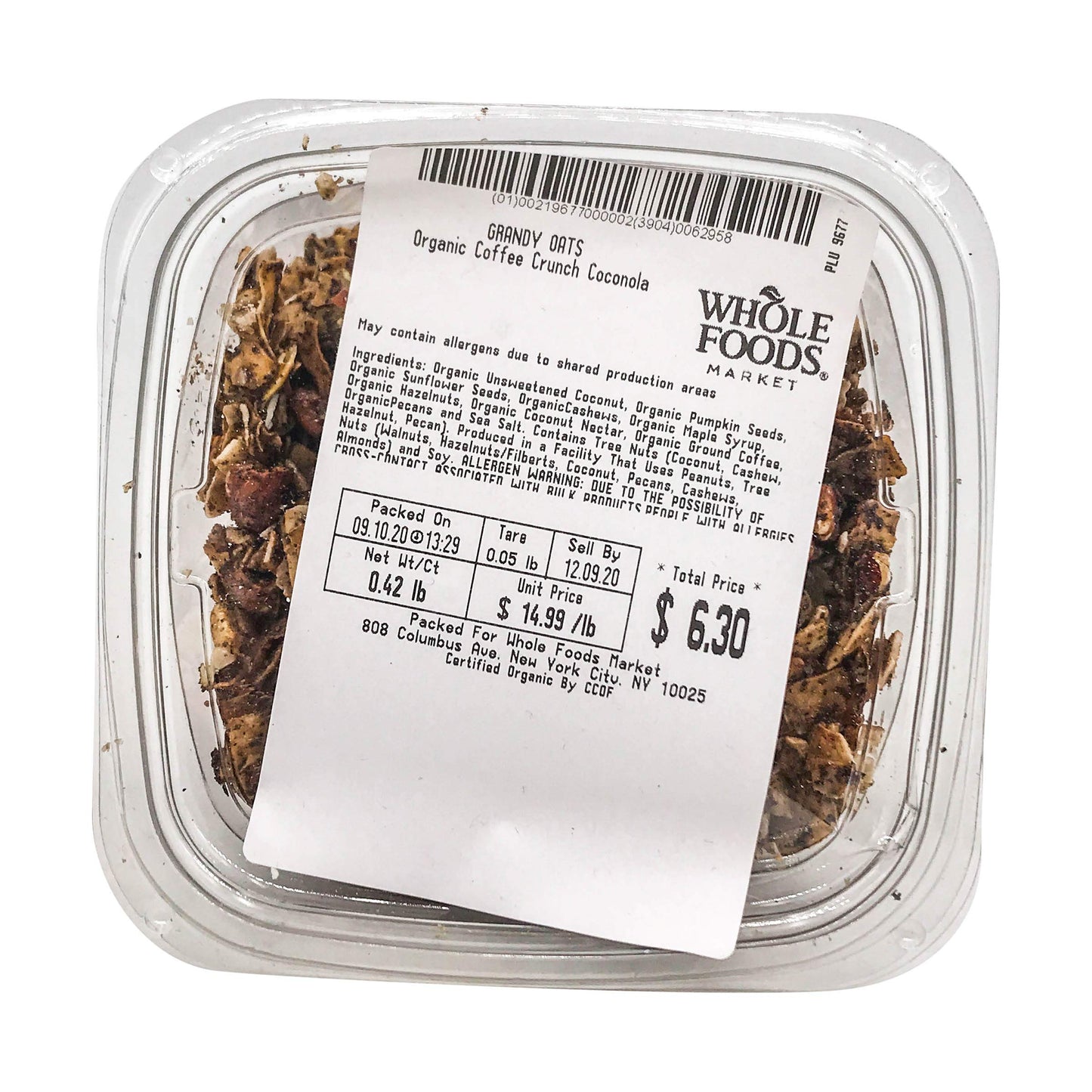 Grandy Oats, Organic Coffee Granola Coconola