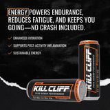 Kill Cliff Energy Drink, Smashing Citrus | Sugar-Free, Keto- Friendly, Gluten Free | Clean Energy, Natural Caffeine, Electrolytes, & B Vitamins| Pre