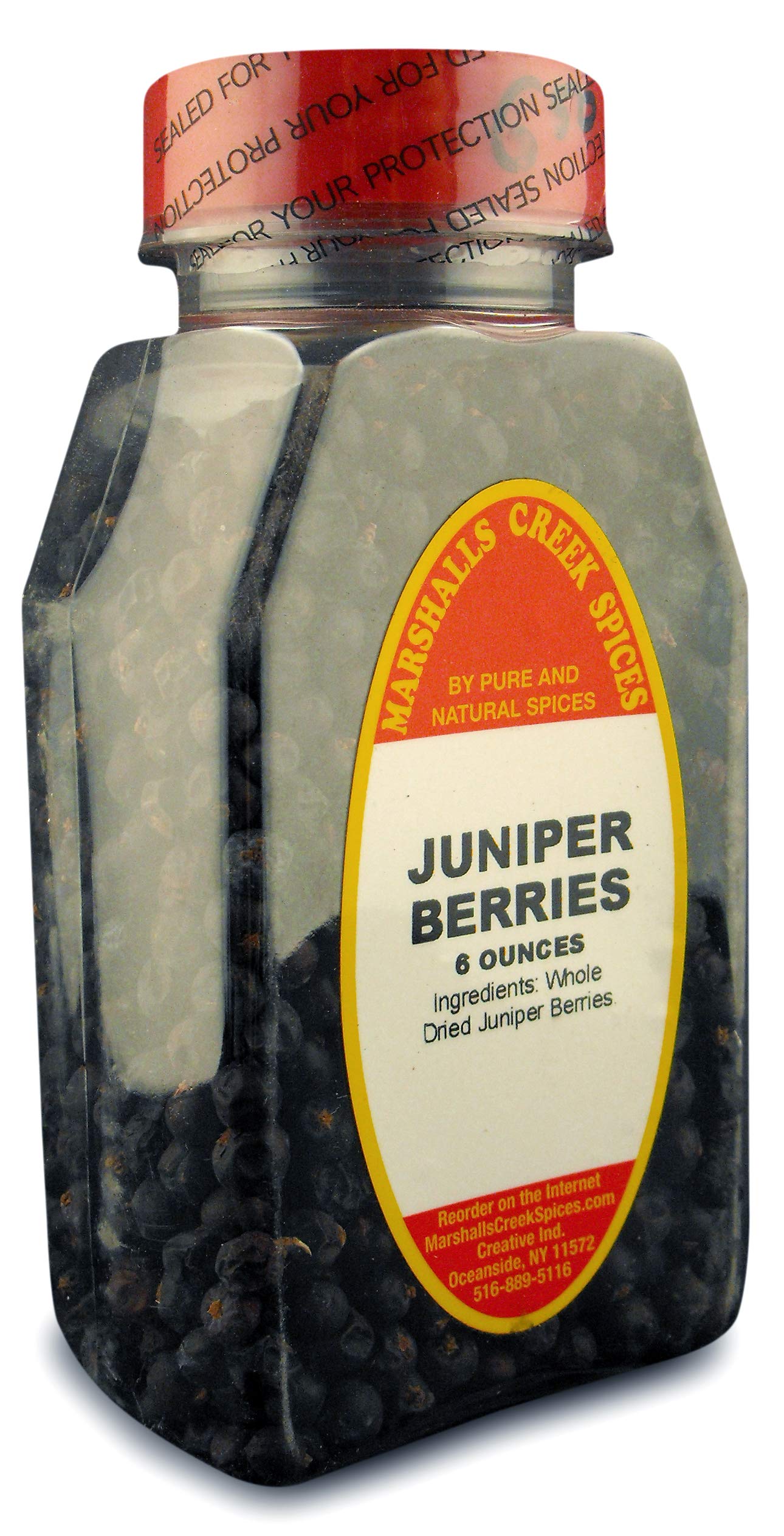 Marshall’s Creek Spices Juniper Berries Seasoning, New Size, 6 Ounce