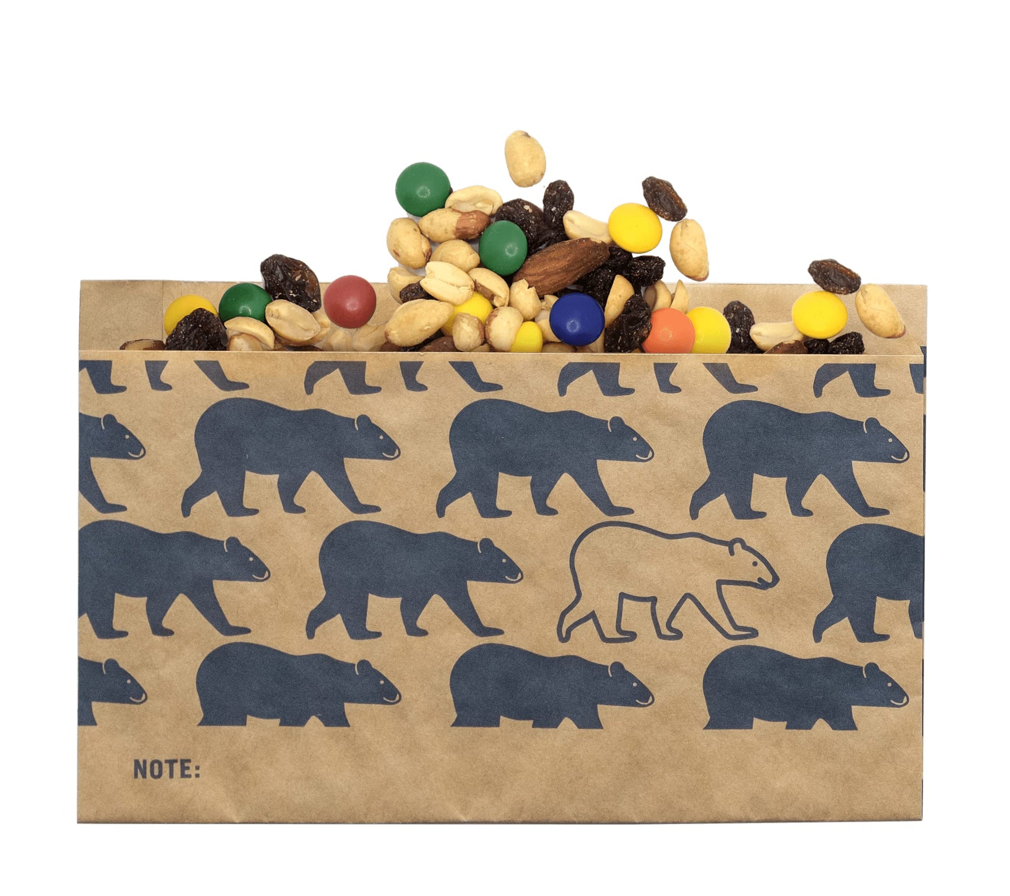 Lunchskins Compostable Snack Bags - 50 Count | Bear Design | Eco-Friendly Food Storage Bags Made from Unbleached Kraft Paper with Recyclable