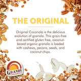 Grandy Organics Original Coconola - Certified Organic Grain Free Granola - 7g Protein - Gluten Free, Non GMO, Vegan & Paleo Friendly - Coconut