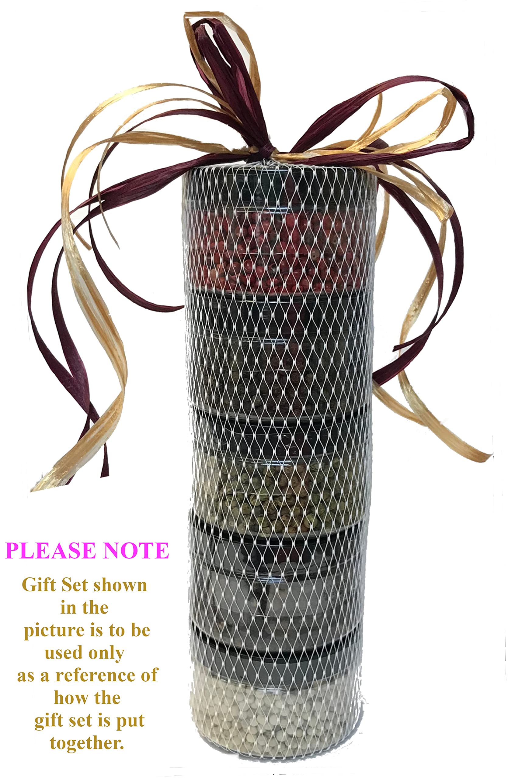 Holiday & Baking Seasonings Gift Set - Contains: 5 different jars (1 each of: Apple Pie, Pumpkin Pie, Gingerbread Spice, Vanilla Sugar and Cinnamon