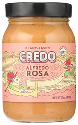Credo Foods, Plant Based Alfredo Rosa Sauce, 15 Ounce