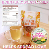 Katy’s Peach Bellini Loose Tea - Apple, Peach & Mango - Light Herbal Fruit Tea, Caffeine-Free, Sugar-Free - Hot or Cold Brew Tea - 30+ Cups