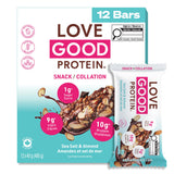 LOVE GOOD FATS Dark Chocolatey Sea Salt & Almond Bar 12 Count, 40 GR