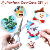 Christmas Theme Kitchen Sponge (12Pack) - Wood Pulp & Coconut Scrubber Sponges, High-Absorption Dishwashing Sponge with Festive Designs, Strong