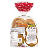 Thomas' Plain Mini Bagels, 10 Pre-Sliced Mini Bagels with No High Fructose Corn Syrup, 15 Oz Bag