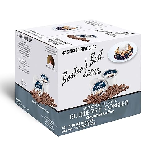 Boston’s Best - Blueberry Cobbler Flavored Coffee Blend, Dessert Gourmet Compatible with Keurig Coffee Maker, 1 Count (42 Single Serve Medium Roast
