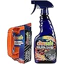 CitruSafe Grill Cleaning Kit - BBQ Grill Cleaner (16oz) and BBQ Grill Scrubber with 3 Heavy Duty Replaceable Scrubber Pads - Formulated to Safely