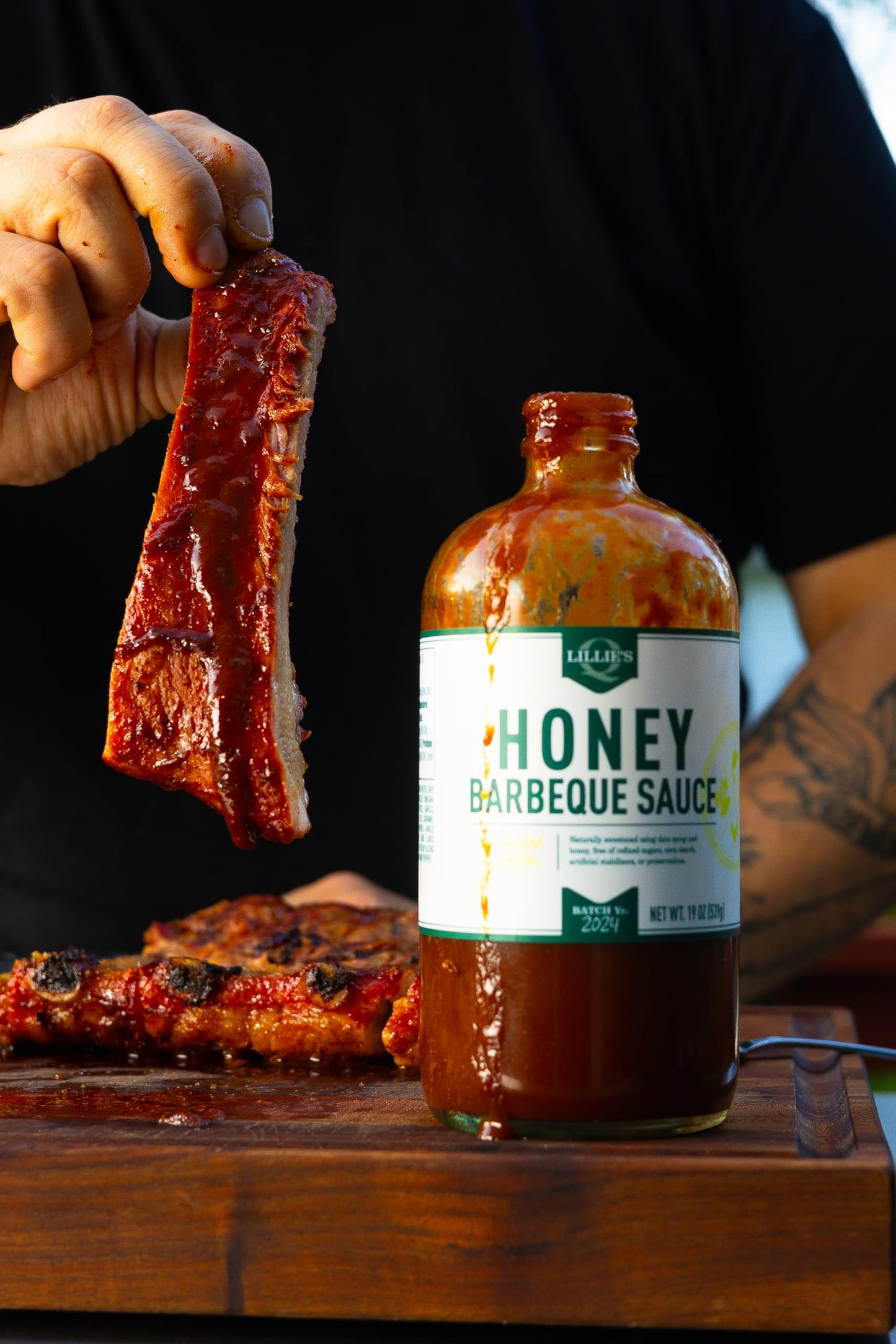 Lillies Q Honey Barbeque Sauce, 19 OZ
