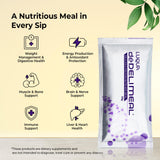 LUQUA deDelimeal - Complete Nutritional Drink Mix | Plant-Based Formula with Protein, Fiber, and Multivitamins | Convenient Daily Meal Support | 15