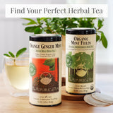The Republic of Tea - Organic Mint Fields Herbal Tea Bags, Caffeine Free, 36 Servings