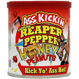 ASS KICKIN' Roasted Spicy Hot Peanuts - 4.25 oz - Ultimate Spicy Gourmet Gift Peanuts - Try if you dare! (Carolina Reaper)