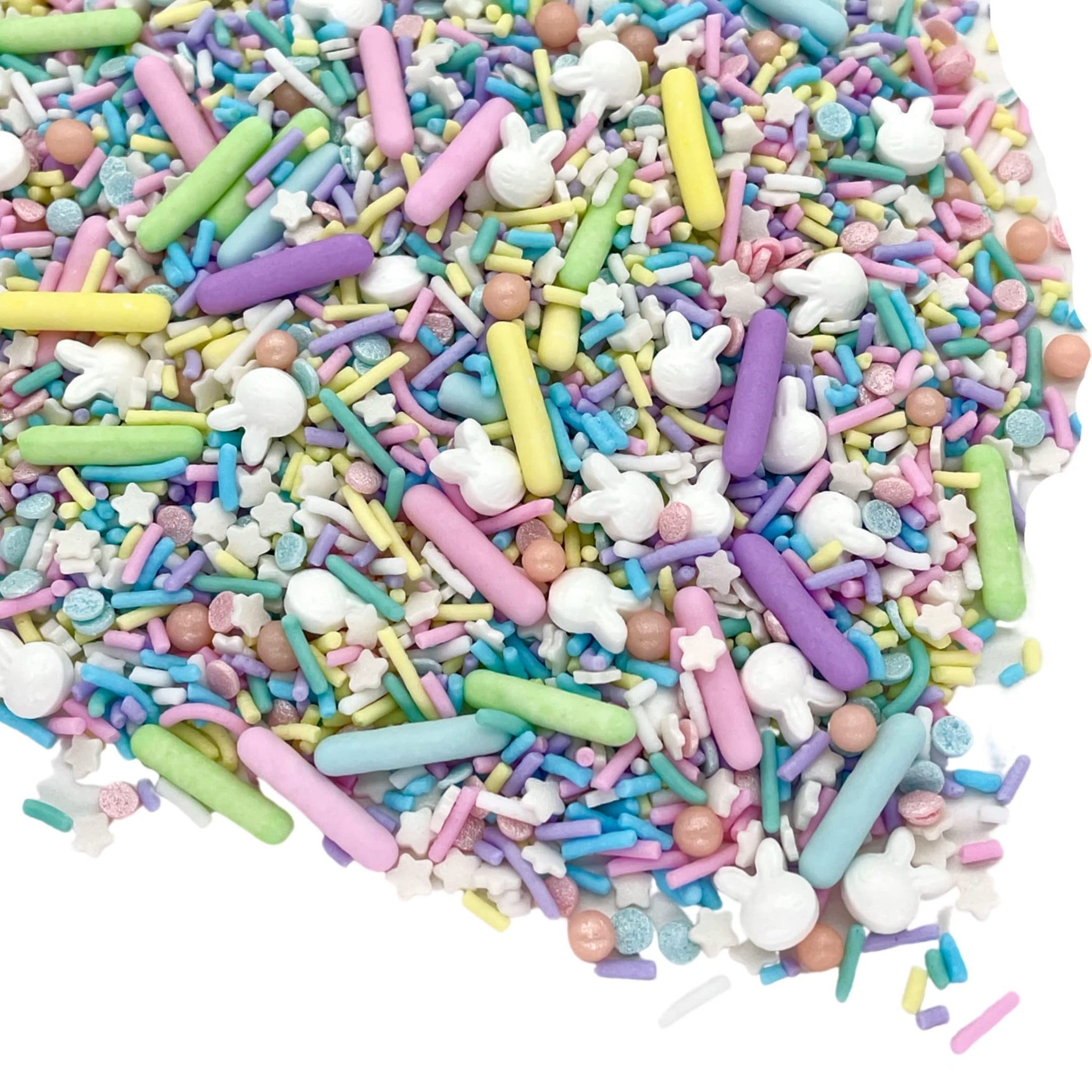 Sprinkles | Easter Sprinkles | 8 Ounces | Pastel Sprinkles | Cake Sprinkles | Spring Sprinkles | Manvscakes, Yellow, Blue, Red ,Non Toxic