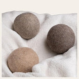 Rustic Strength Alpaca Dryer Balls, Hypoallergenic, Sustainable, Reduces Dry Time & Static, Chemical-Free, Ideal for Wool Allergies, 3 Pack