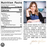 Jamie Geller Za'atar Spice Seasoning | Fresh Hyssop Herb Mix Spices (3.5 oz Glass Jar, 100g) OU KOSHER | Mediterranean Blend For Greek Yogurt, Hummus