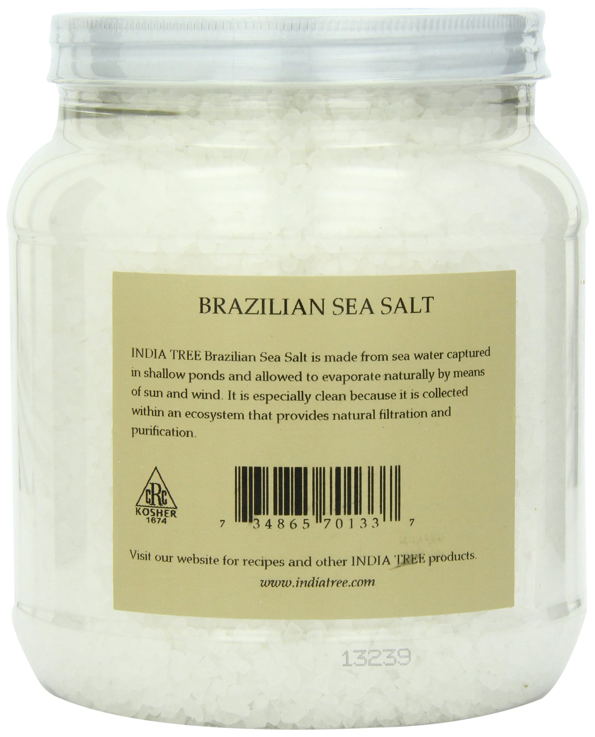 India Tree Brazilian Coarse Sea Salt, 4.7 lb 4.7 Pound (Pack of 2)
