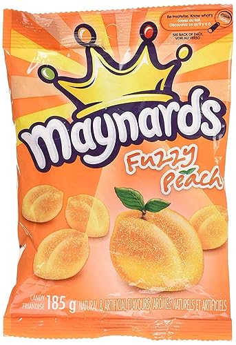 Maynards Fuzzy Peach Candy, 185 Grams