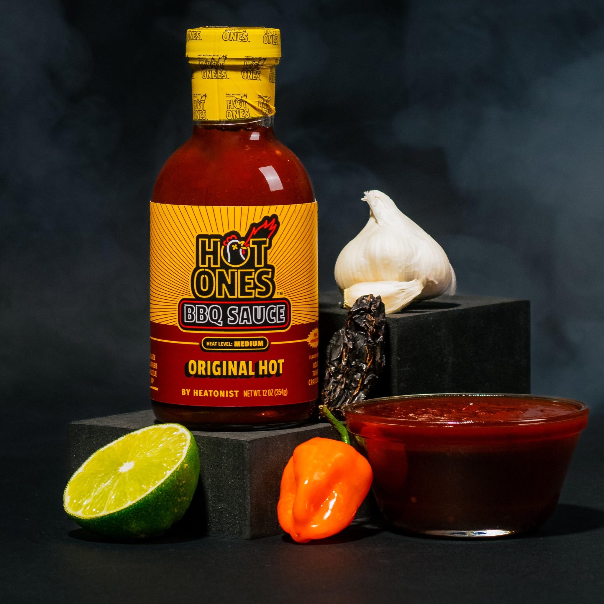 Hot Ones BBQ Sauce Trio - Variety Pack - Gift Set - Original, Hot Honey, Smoked Serrano