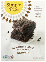 Simple Mills Almond Flour Baking Mix, Chocolate Brownie Mix - Gluten Free, Plant Based, 12.9 Ounce (Pack of 1)