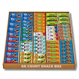 Granola Bars Bulk Variety Pack 66 Count Individually Wrapped Healthy Snacks for Adults Office Break Room Breakfast Bars Snack Box Gift Basket Food
