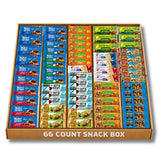 Granola Bars Bulk Variety Pack 66 Count Individually Wrapped Healthy Snacks for Adults Office Break Room Breakfast Bars Snack Box Gift Basket Food