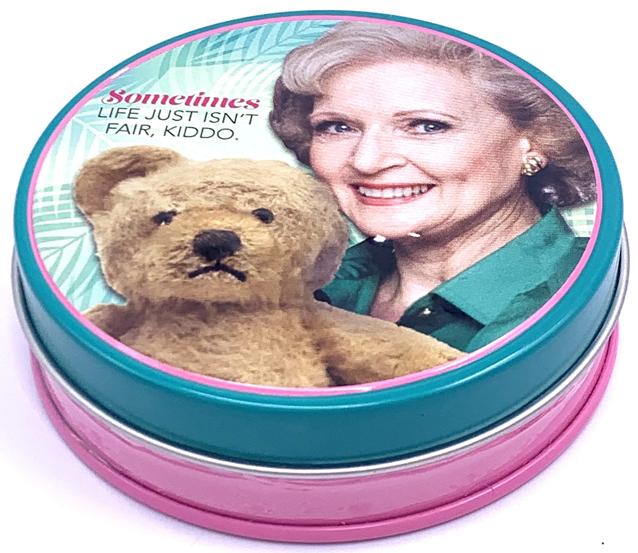 ABC Signature The Golden Girls Marshmallow Flavored Candy - One (1) Fernando's Missing Ear Collectible Tin Bear Shapped Candies Sometimes Life Isn't