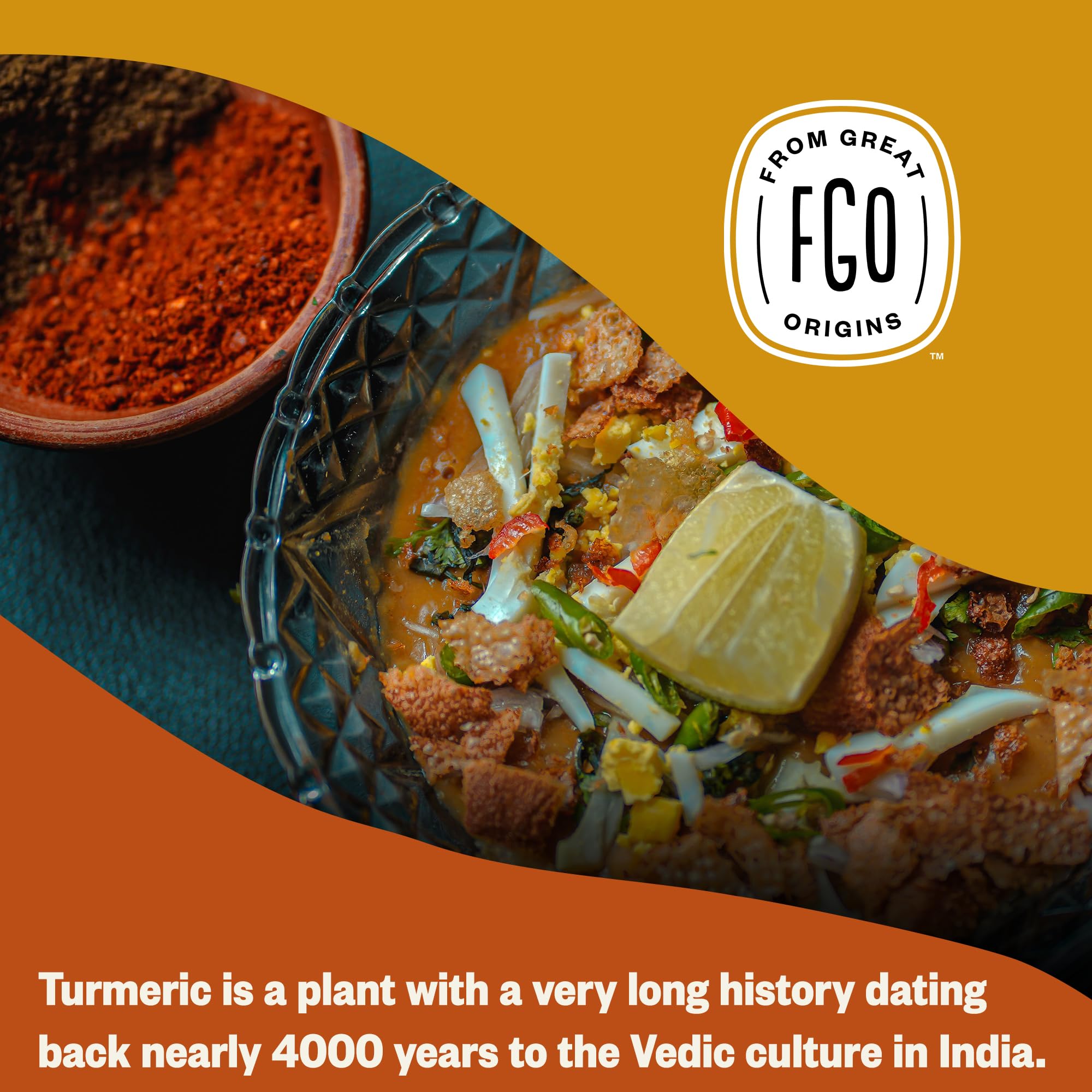 FGO Organic Turmeric Powder w/Curcumin, 2 Pound / 32oz Bulk Resealable Pouch, USDA Organic and Non-GMO, Sourced from India, Packaging May Vary (Pack