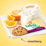 belVita Soft Baked Mixed Berry Breakfast Biscuits, 6 Boxes of 5 Packs (1 Biscuit Per Pack)