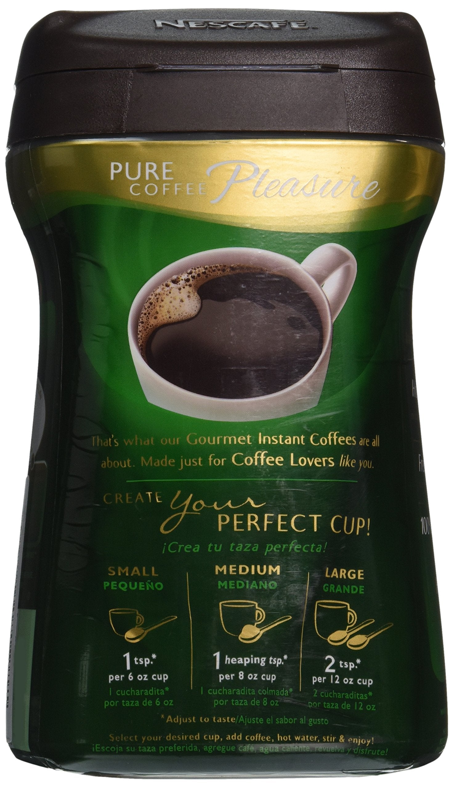 Nescafe Taster's Choice, 100% Pure Instant Coffee Decaffeinated, 10 oz