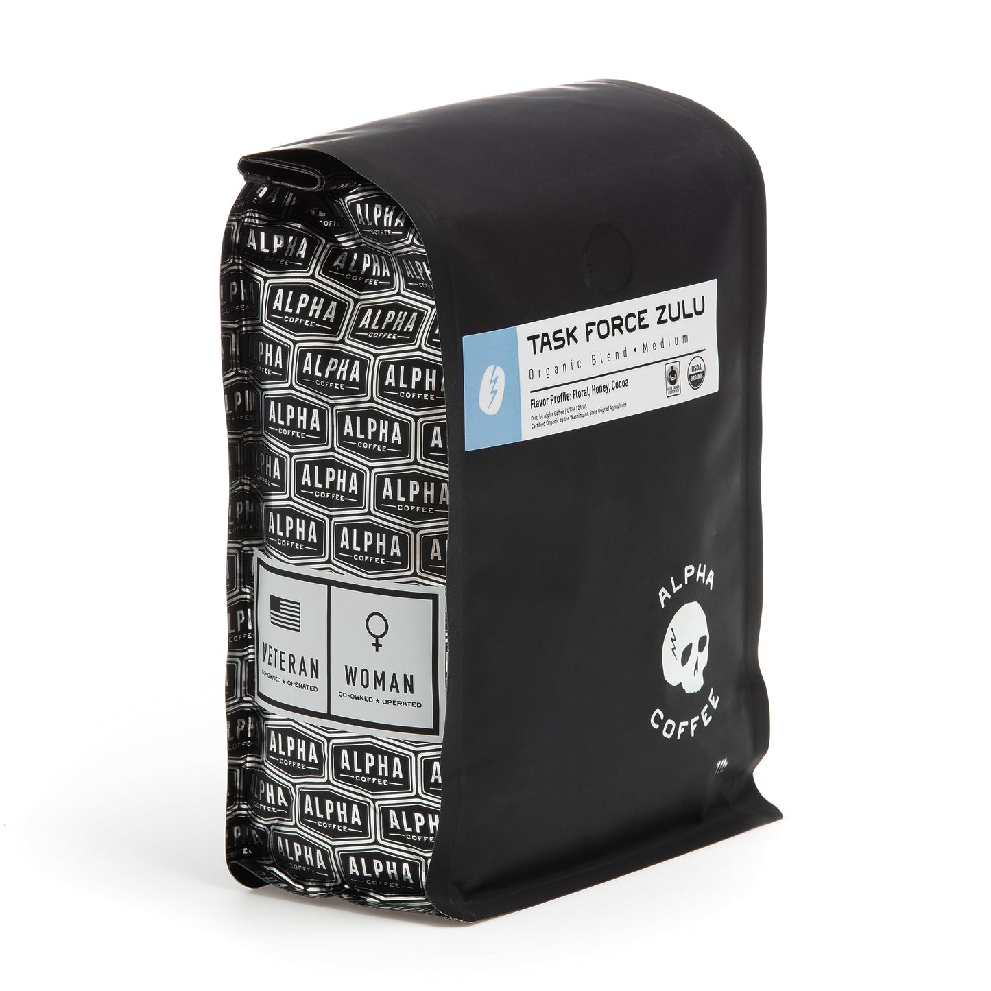 Alpha Coffee - Task Force Zulu - 16 oz. Premium Gourmet Organic Medium Roast Coffee (Task Force Zulu Drip Grind, 1 Pound (Pack of 1))