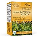 Uncle Lee's Tea Imperial Organic Chai Tea, Naturally Caffeine Free Golden Turmeric Ginger Tea, Organic Cinnamon, Chicory, Cardamom, Stevia, Clove