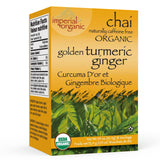Uncle Lee's Tea Imperial Organic Chai Tea, Naturally Caffeine Free Golden Turmeric Ginger Tea, Organic Cinnamon, Chicory, Cardamom, Stevia, Clove