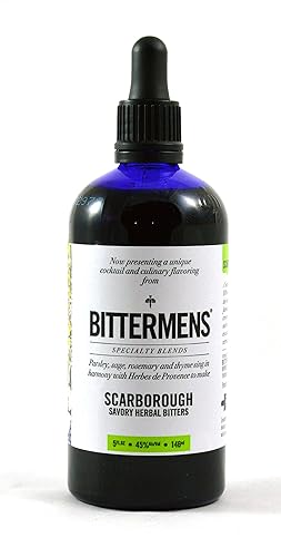 Bittermens Scarborough Savory Herbal Bitters, 5oz - For Modern Cocktails, A Culinary Crossover Blending Savory Herbs and the Flavors of Dry Vermuth