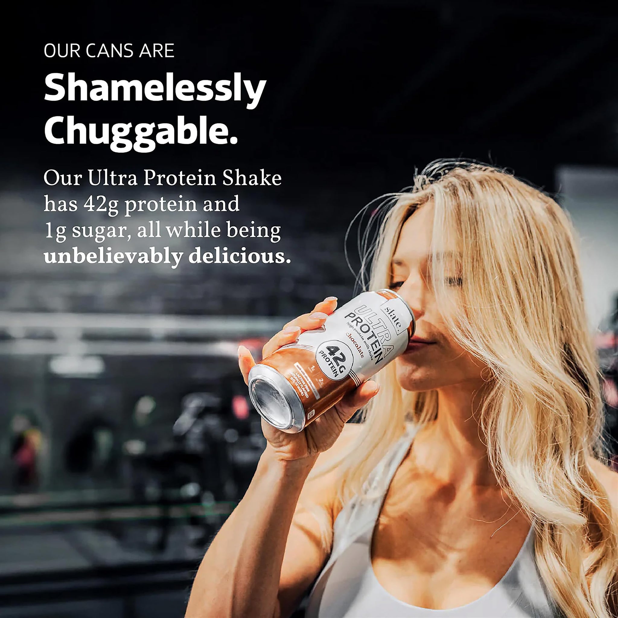 Slate Milk - Ultra Protein Shake - Chocolate - 42g Protein, 1g Sugar, 190 Calories, 2g Net Carbs - Lactose Free, No Added Sugar - Made with Ultra