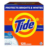 Tide Powder Laundry Detergent, Original Scent, 125 Loads, 143 oz
