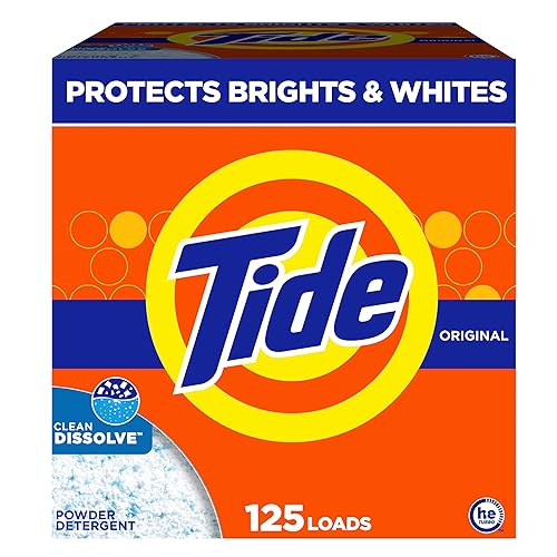 Tide Powder Laundry Detergent, Original Scent, 125 Loads, 143 oz