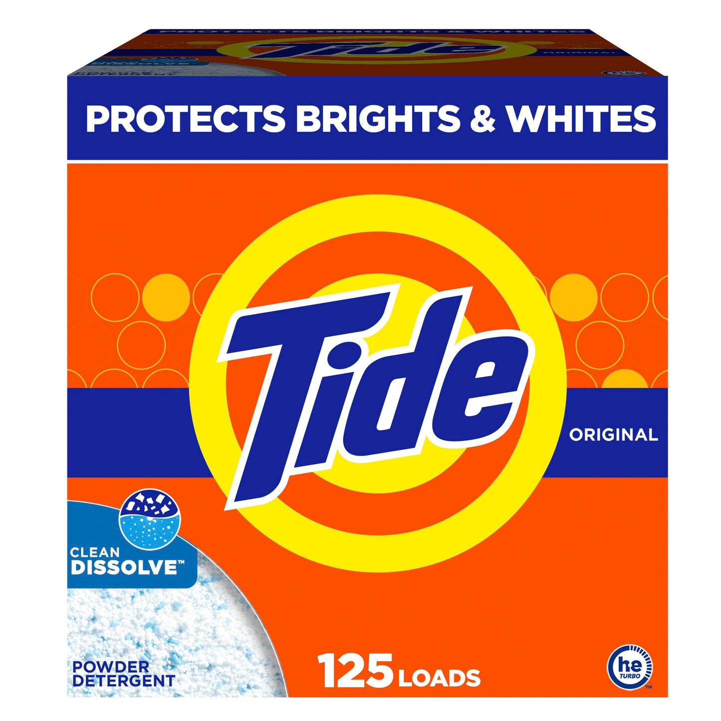 Tide Powder Laundry Detergent, Original Scent, 125 Loads, 143 oz