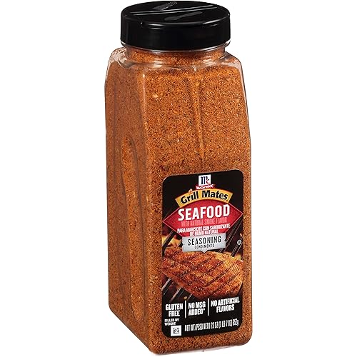 McCormick Grill Mates Seafood Seasoning, 23 oz - One 23 Ounce Container of Fish Seasoning, Enhancing Flavor of Seafood, Beef, Poultry, Vegetable