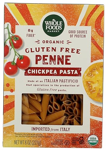 Whole Foods Market Organic Penne Chickpea Pasta, 8 Ounce
