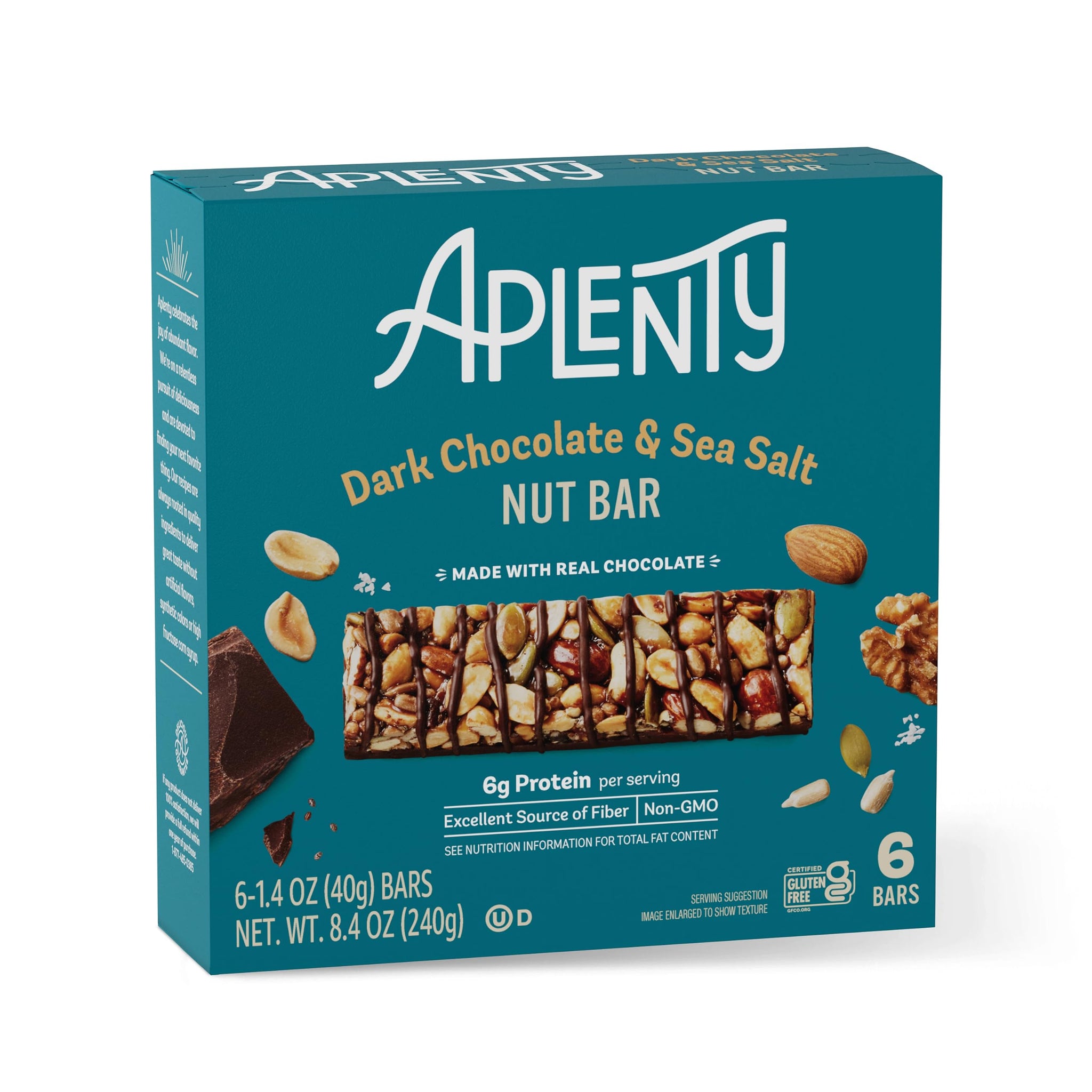 Aplenty Dark Chocolate and Sea Salt Nut Bar