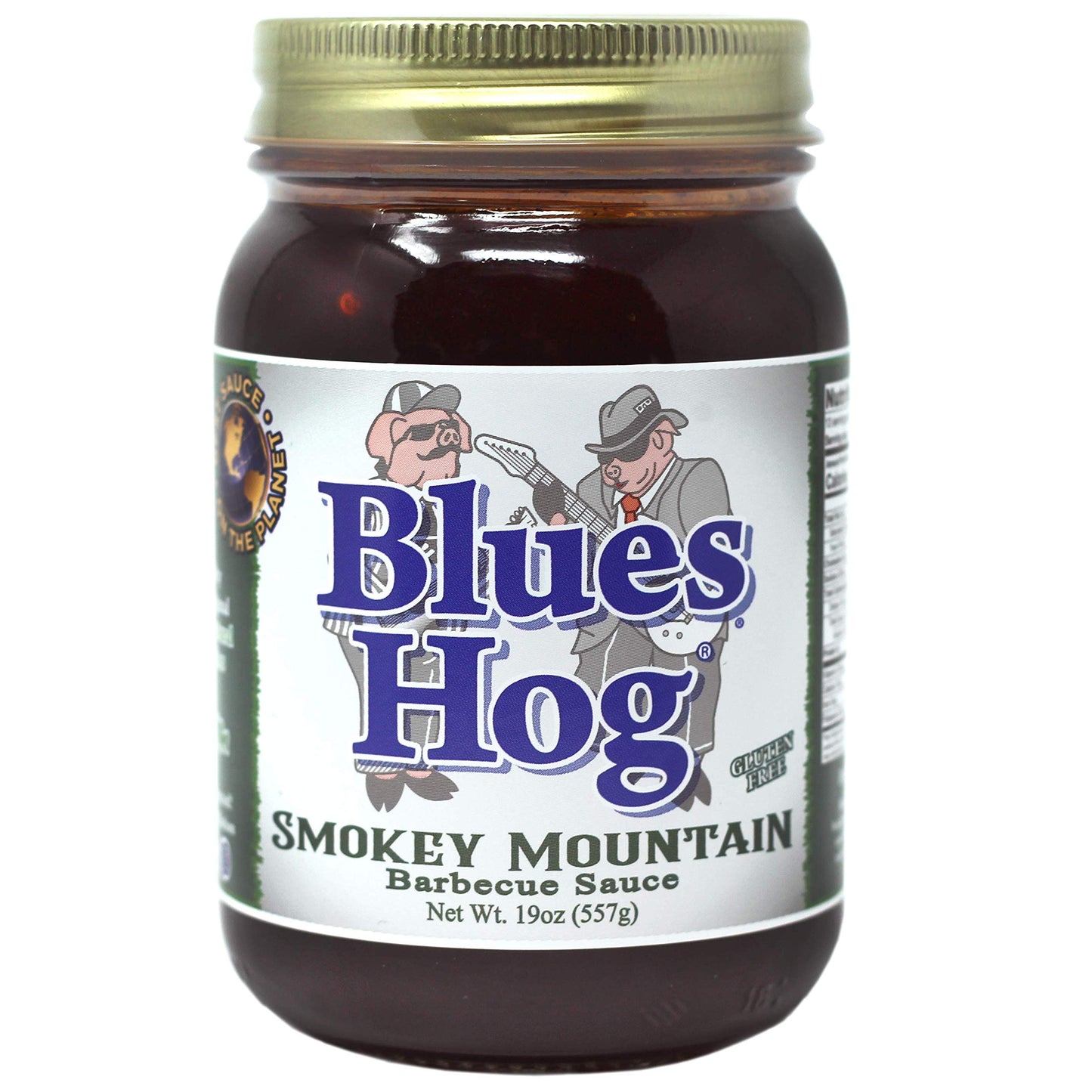 Blues Hog Smokey Mountain Barbeque Sauce, Natural Hickory Smoke BBQ Sauce Gluten-Free, Made in the USA, 19 oz