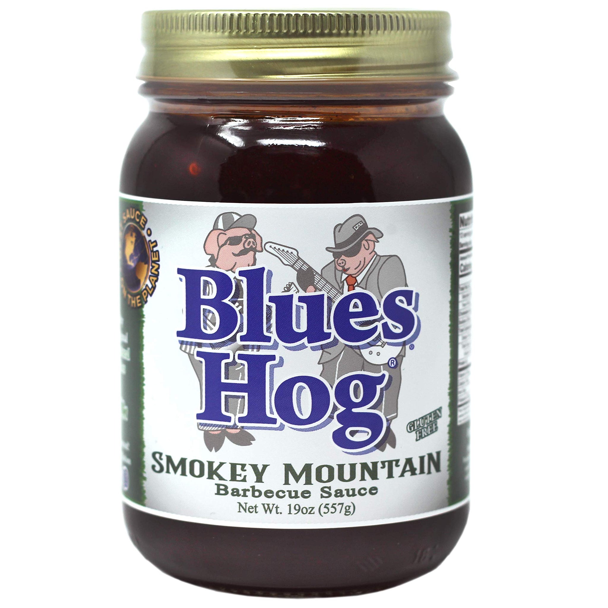 Blues Hog Smokey Mountain Barbeque Sauce, Natural Hickory Smoke BBQ Sauce Gluten-Free, Made in the USA, 19 oz