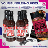 Killer Hogs The BBQ Sauce Memphis Style 4 pk (64 oz) Great to Dip Toss Glaze & More + Barbecue Masters & Bottle Opener (6 Items)!