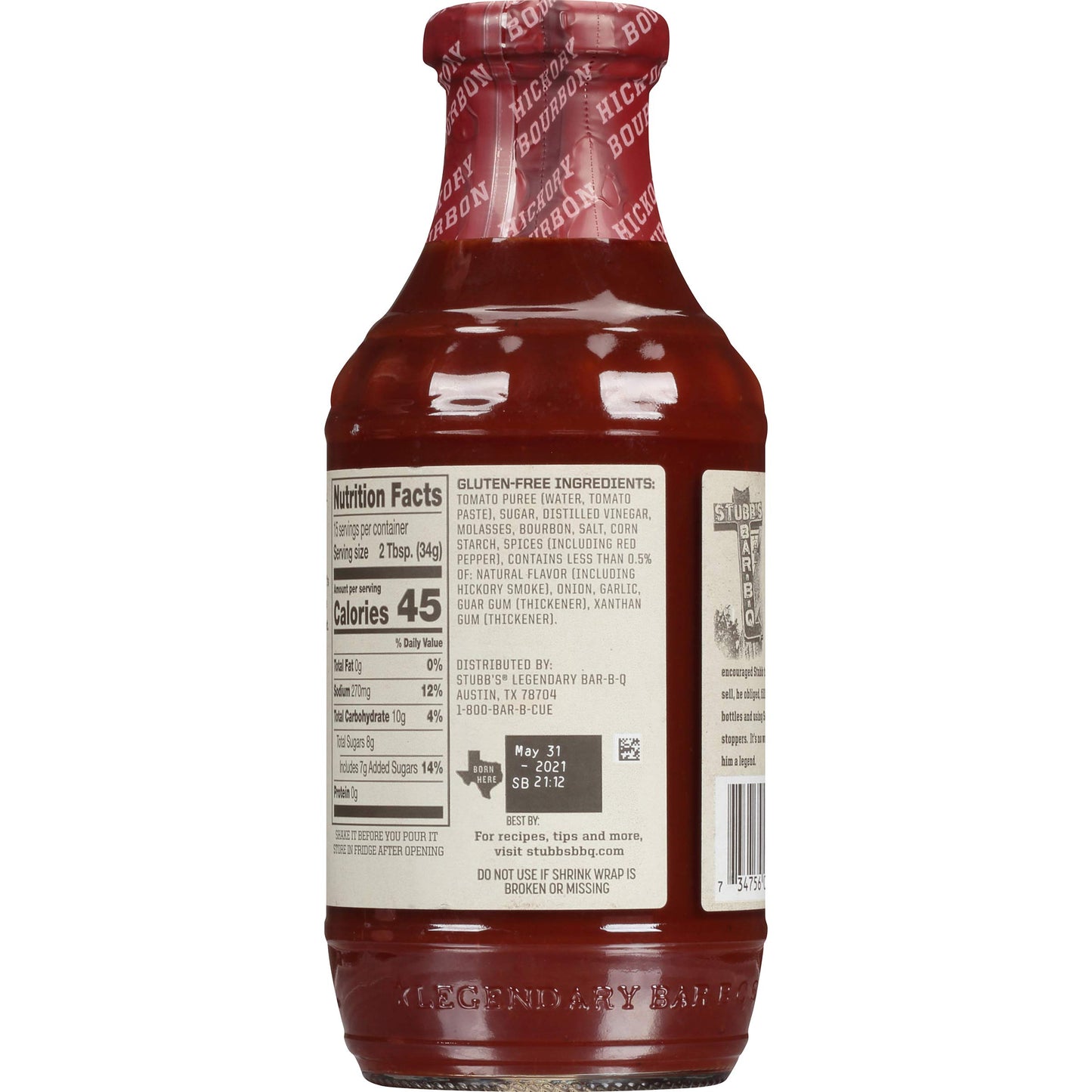 Stubbs Sauce Bbq Hckry Brbn